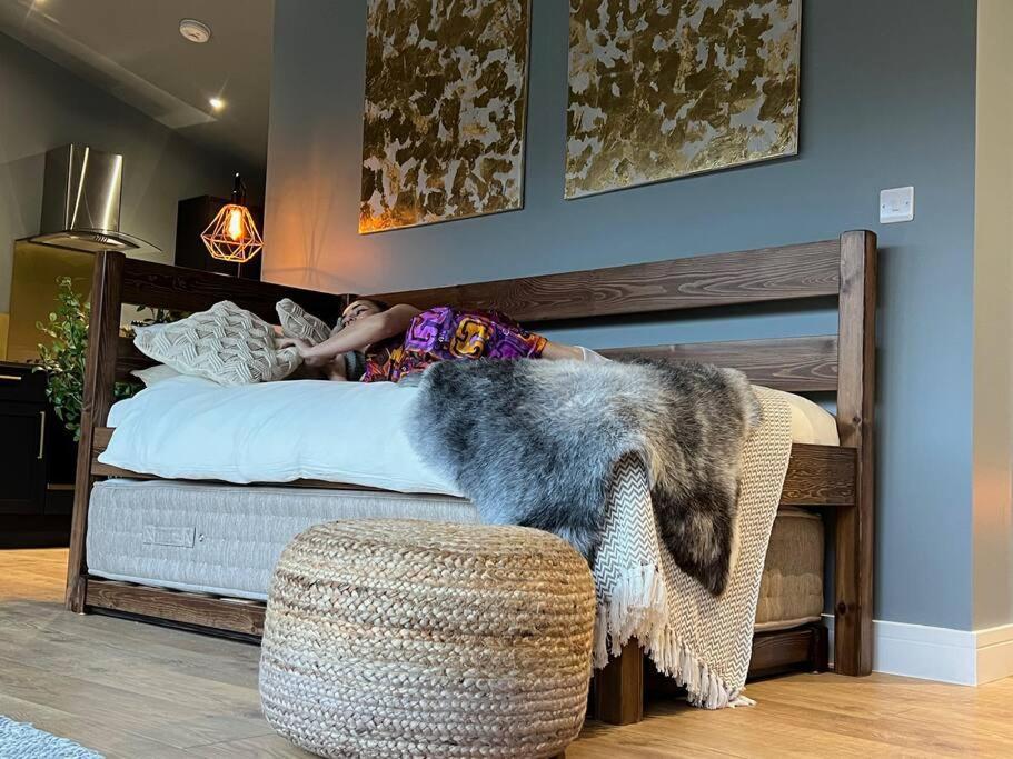 Luxury Lodge In The Treetops Llanbrynmair Bagian luar foto